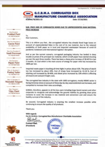 RATE INCREASE LETTER October 2021